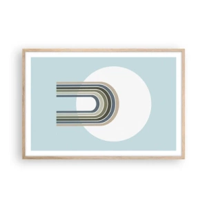 Plagát v ráme zo svetlého duba - Neodolateľná príťažlivosť - 91x61 cm