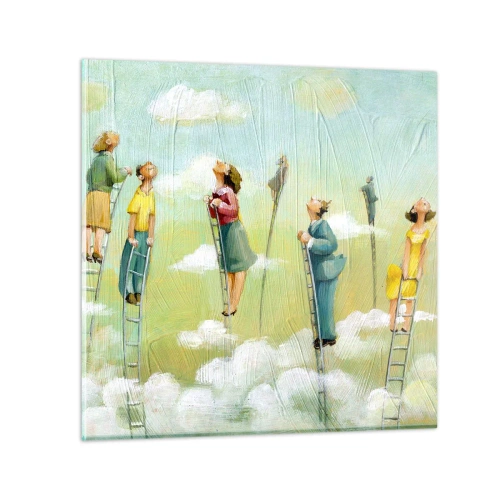 Obraz na skle - Za svojim snom - 30x30 cm