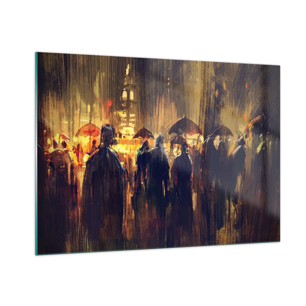 Obraz na skle - Nasledovníci dažďa - 100x70 cm