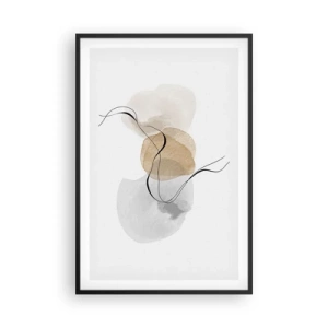 Plagát v čiernom ráme - Vzdušné korálky - 61x91 cm