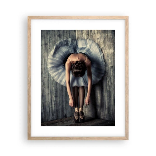 Plagát v ráme zo svetlého duba - Keď dohrá hudba - 40x50 cm