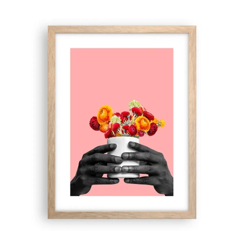 Plagát v ráme zo svetlého duba - Apoteóza života - 30x40 cm