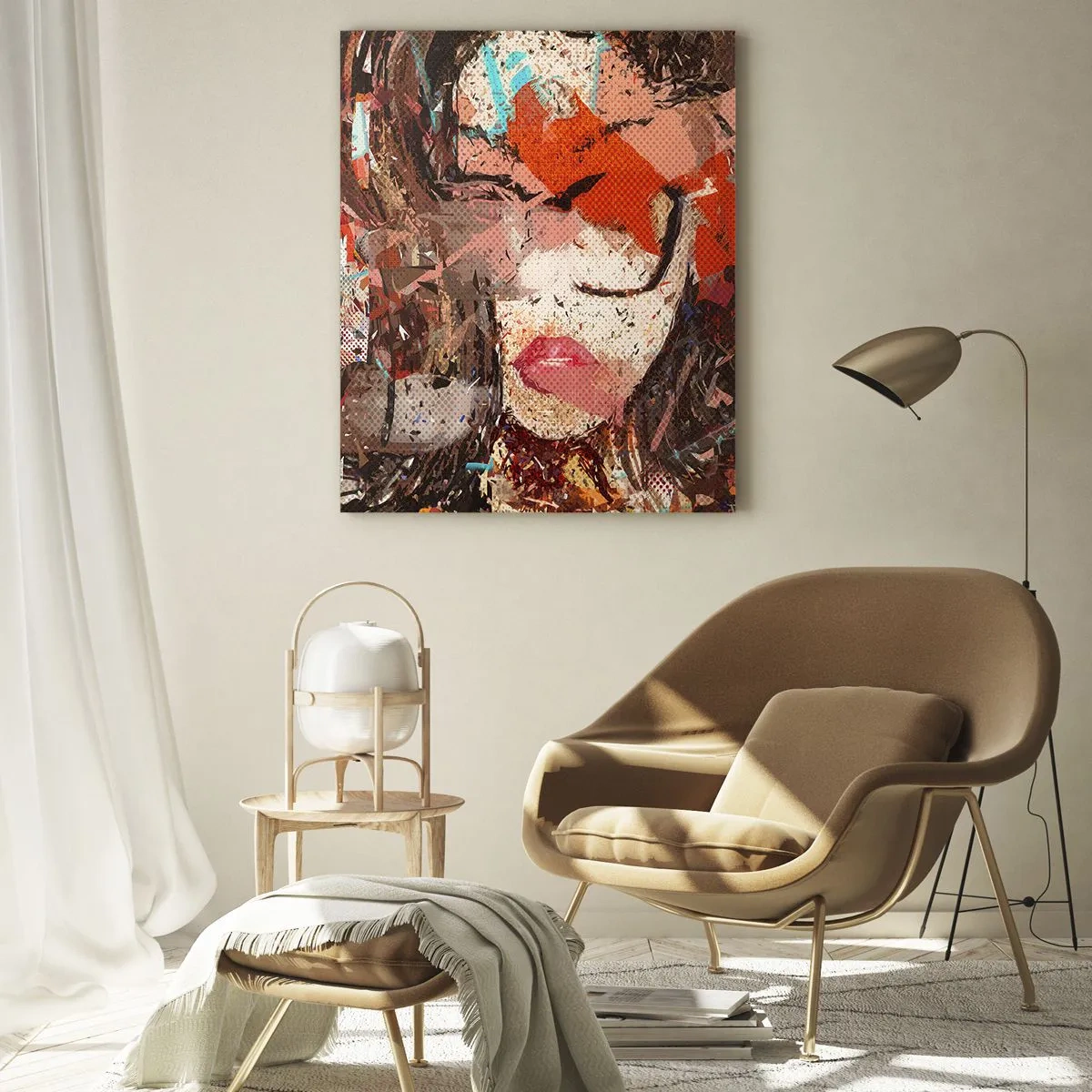 Obraz na skle - Aká si skutočne nikto nevie - 50x70 cm