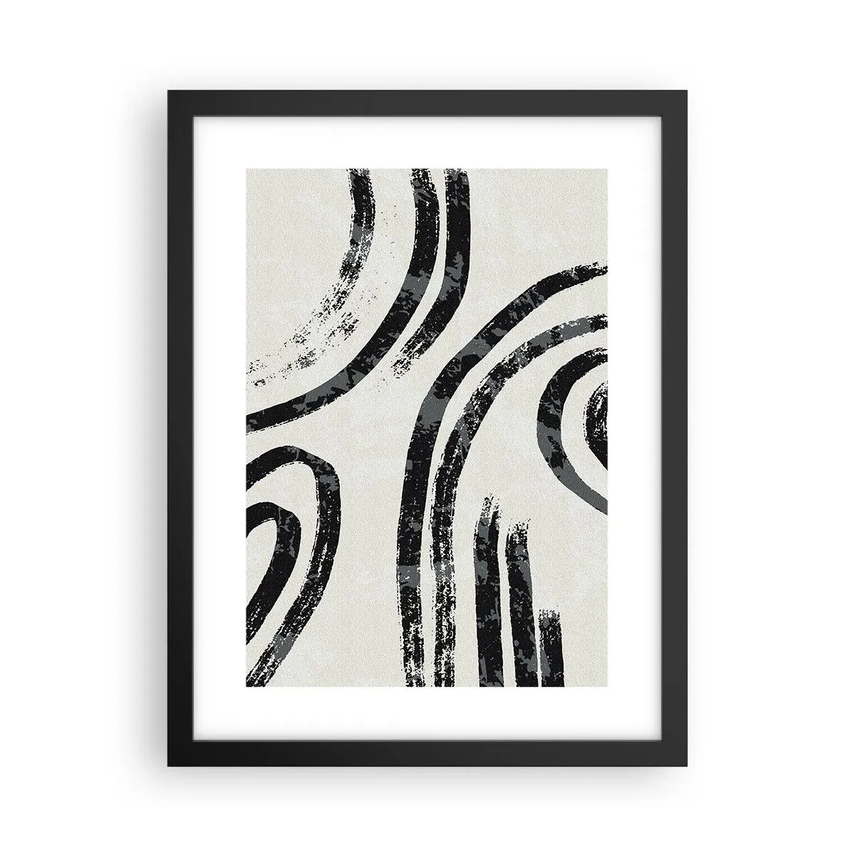 Plagát v čiernom ráme - Napoly zastavený - 30x40 cm