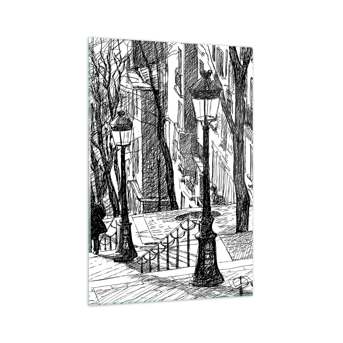 Obraz na skle - Milostný príbeh alebo horor? - 70x100 cm