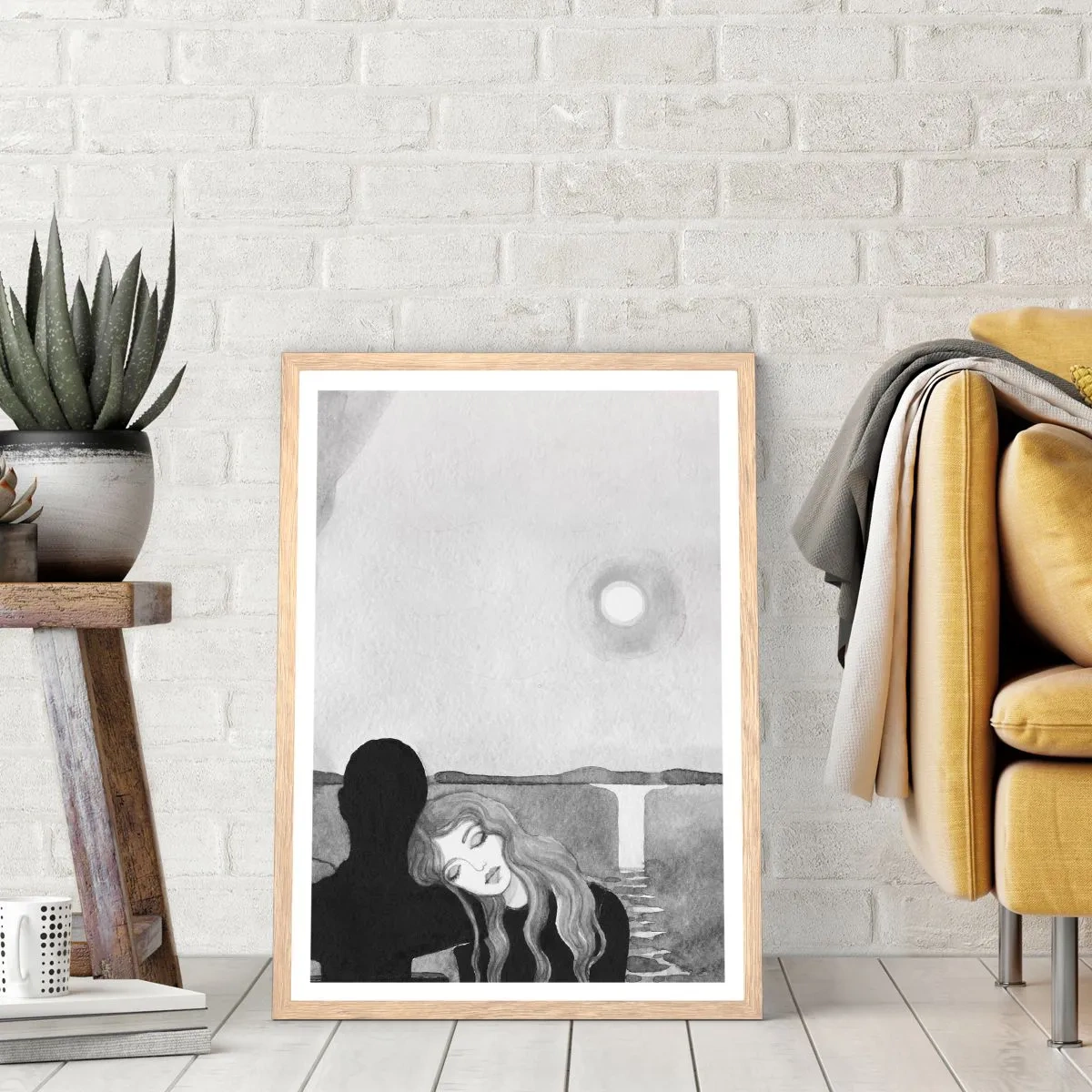 Plagát v ráme zo svetlého duba - Vždy záhadou - 50x70 cm