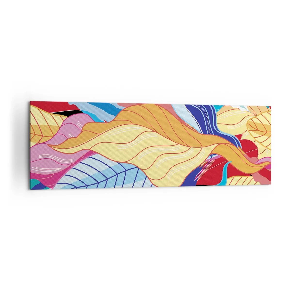 Obraz na plátne - Farebný neporiadok - 160x50 cm