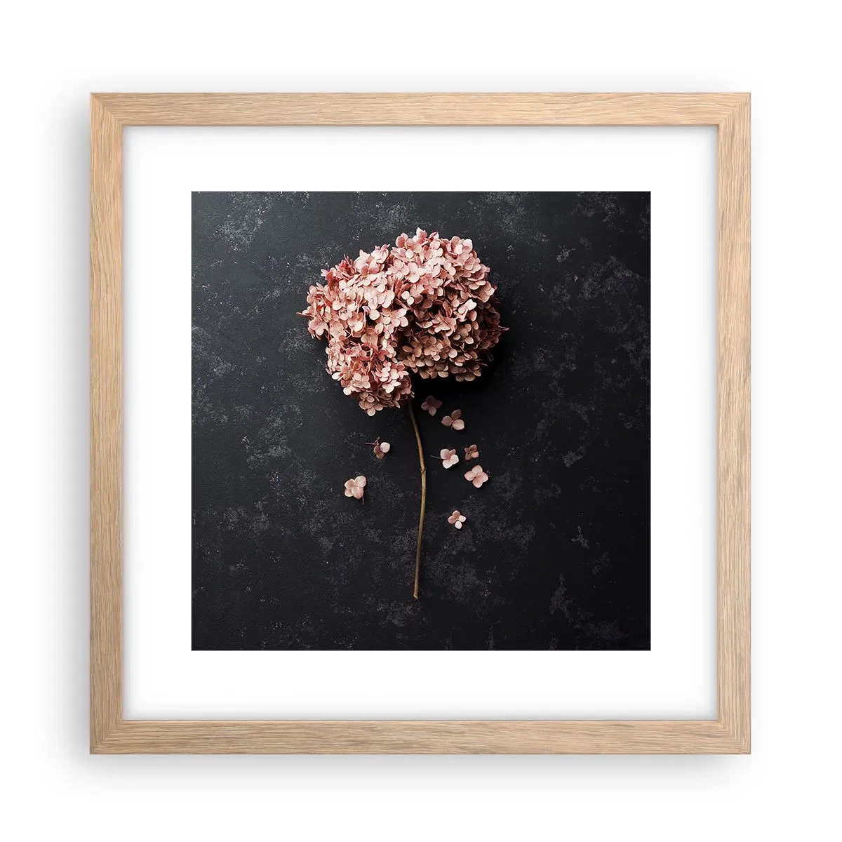 Plagát v ráme zo svetlého duba - Skutočne romantické znamenie - 30x30 cm