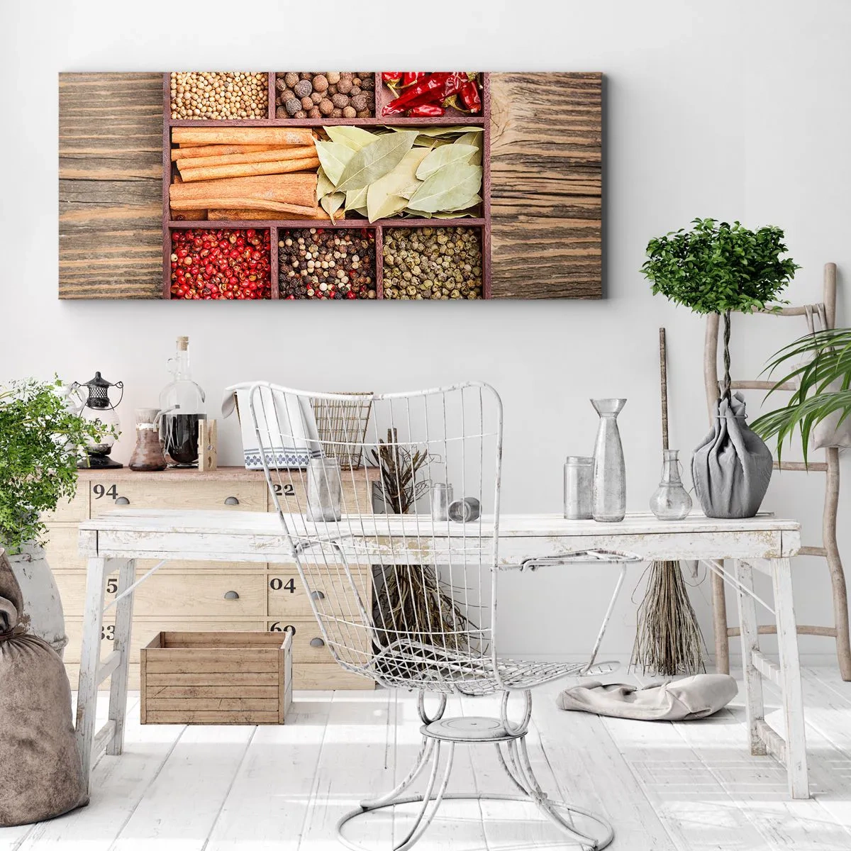 Obraz na plátne - Poriadok tvarov, buket vôní - 120x50 cm