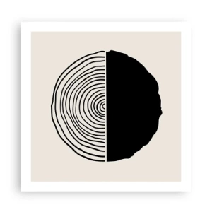 Plagát - Pol na pol - 60x60 cm