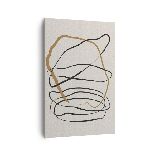 Obraz na plátne - Kompozícia – tanec v slučke - 80x120 cm