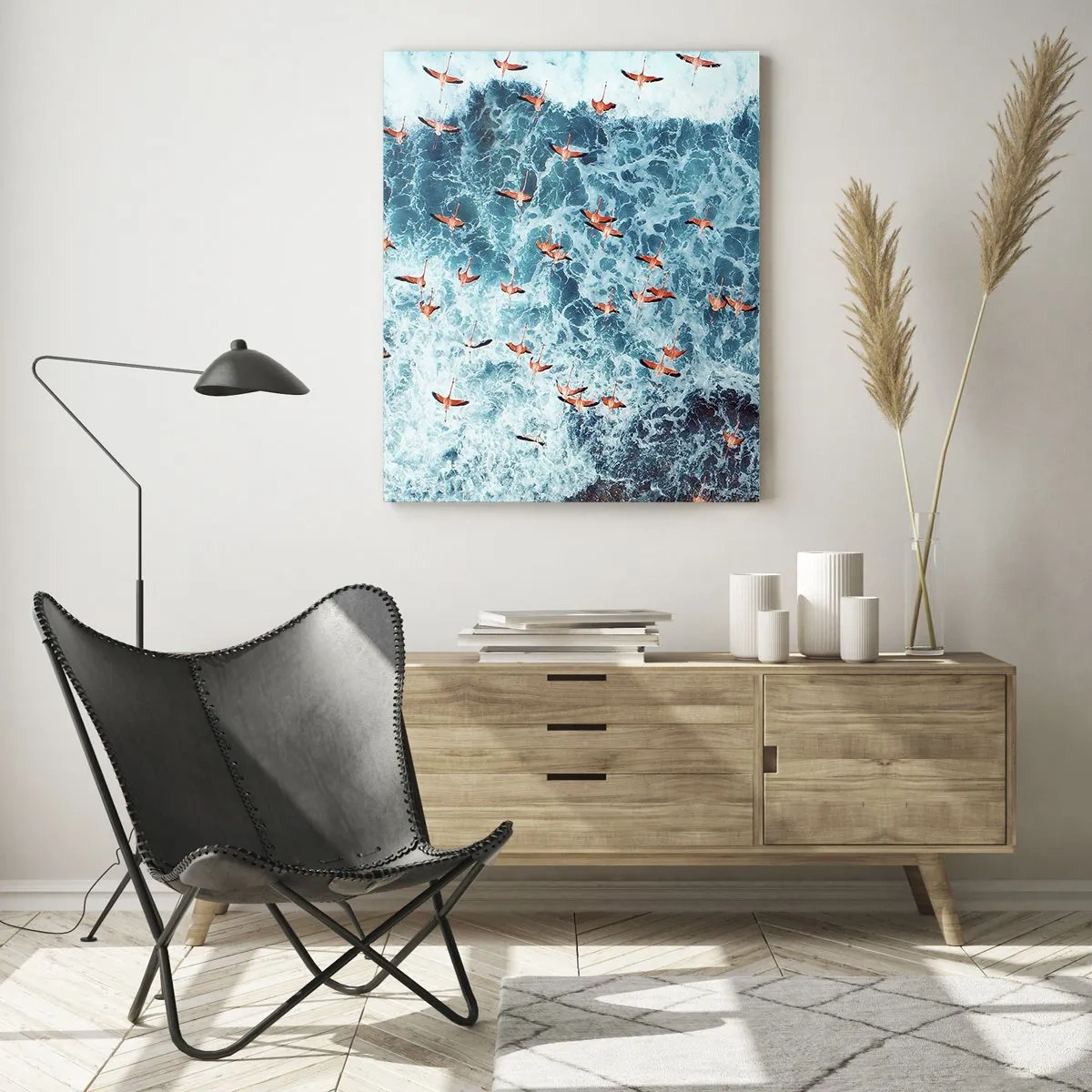 Obraz na skle - Prímorský sprievod - 50x70 cm