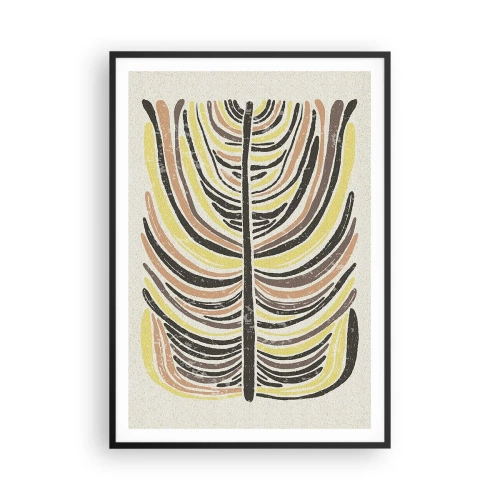 Plagát v čiernom ráme - Abstrakcia plná života - 70x100 cm