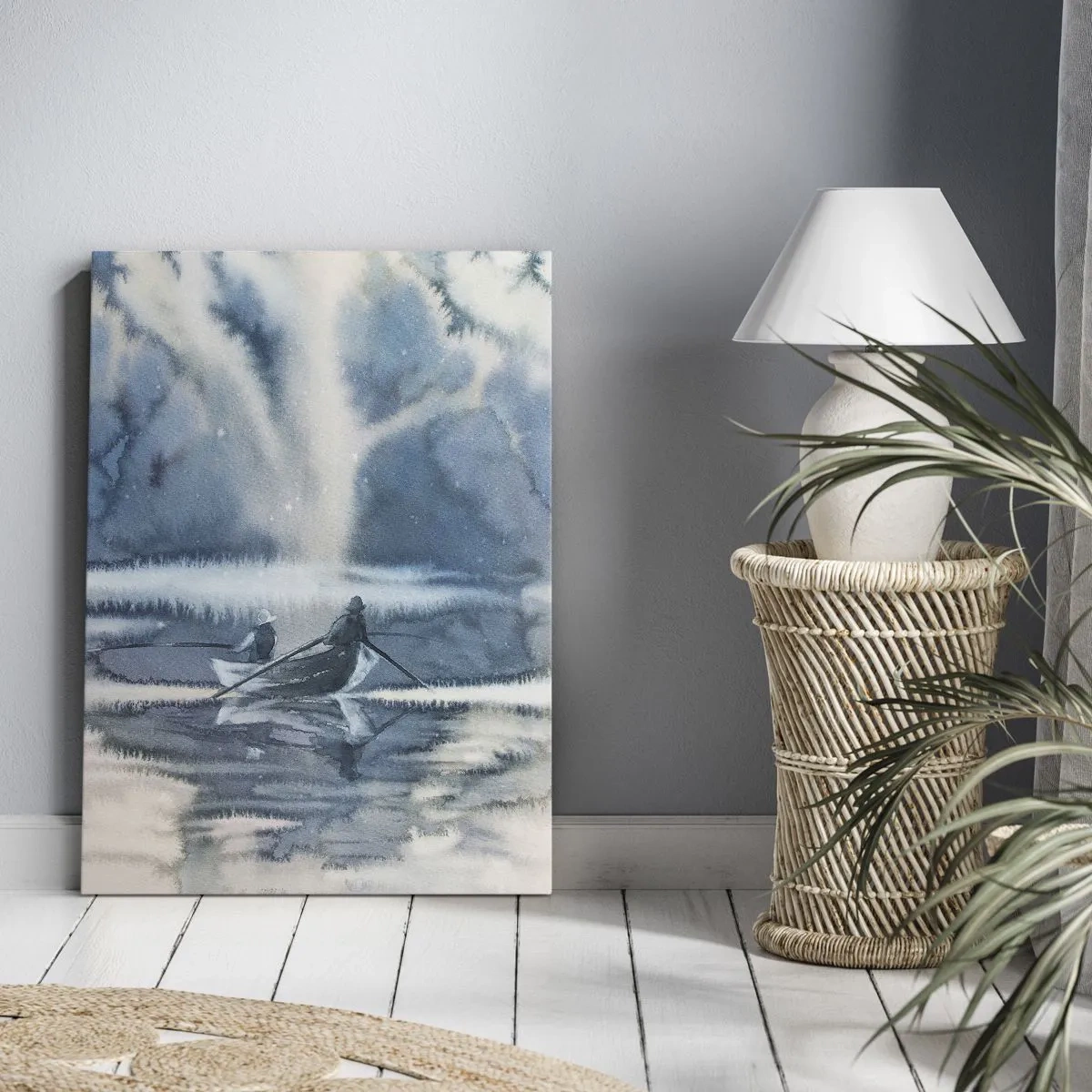 Obraz na plátne - Rybári vo svojom raji - 65x120 cm