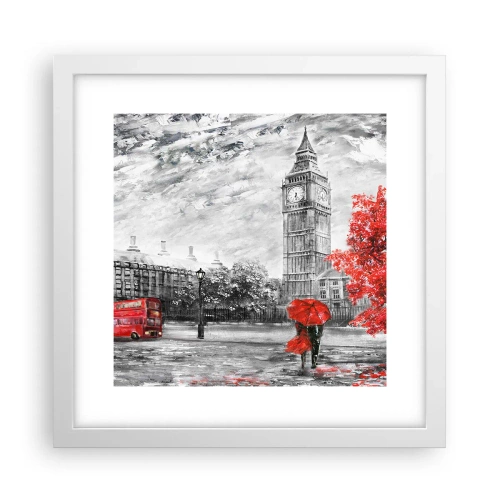 Plagát v bielom ráme - Vzrušujúci deň - 30x30 cm