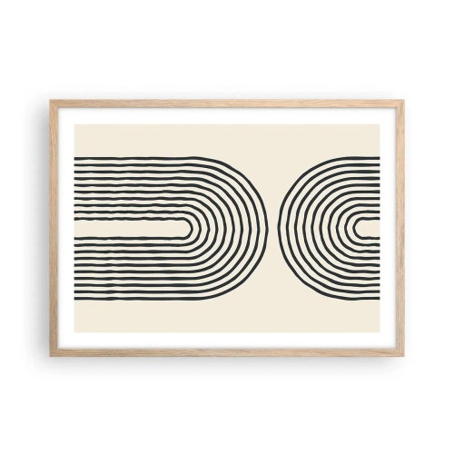 Plagát v ráme zo svetlého duba - Už čoskoro… - 70x50 cm