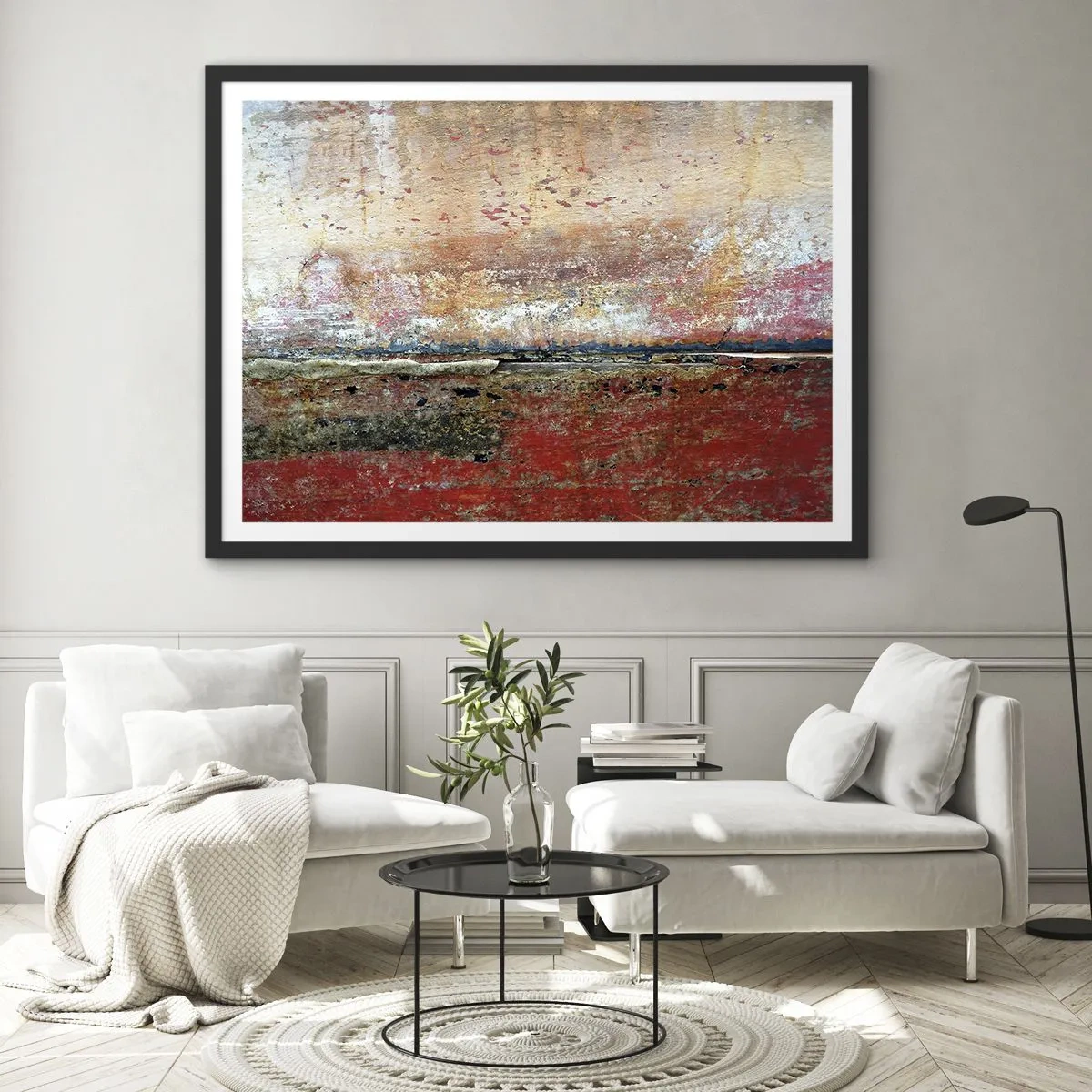 Plagát v čiernom ráme - Možno je to more - 70x50 cm