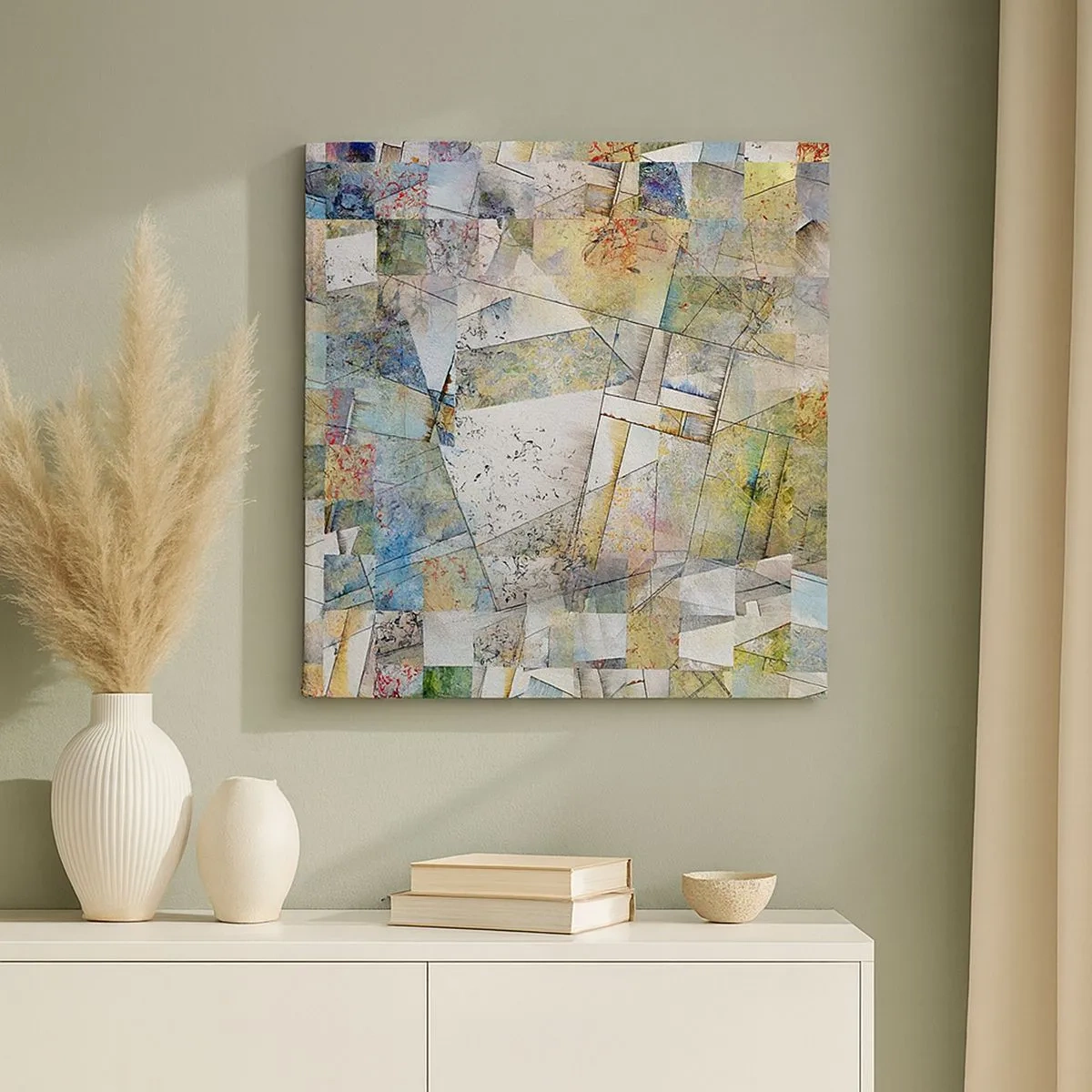 Obraz na plátne - Geometrické preskupenie - 30x30 cm