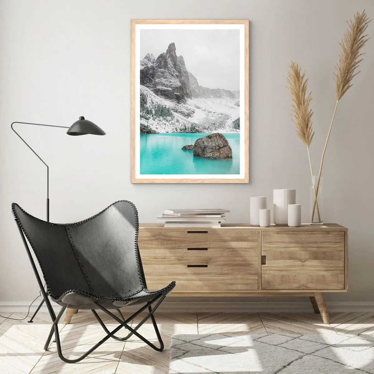 Plagát v ráme zo svetlého duba - Na stráži - 61x91 cm