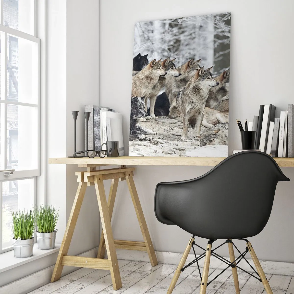 Obraz na skle - Rodina a priatelia - 50x70 cm