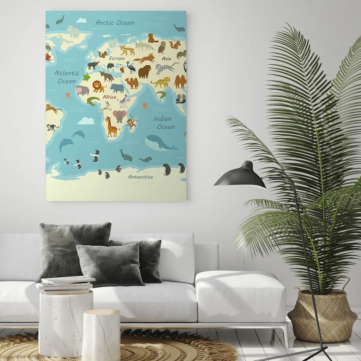 Obraz na skle - Dobrí susedia - 50x70 cm