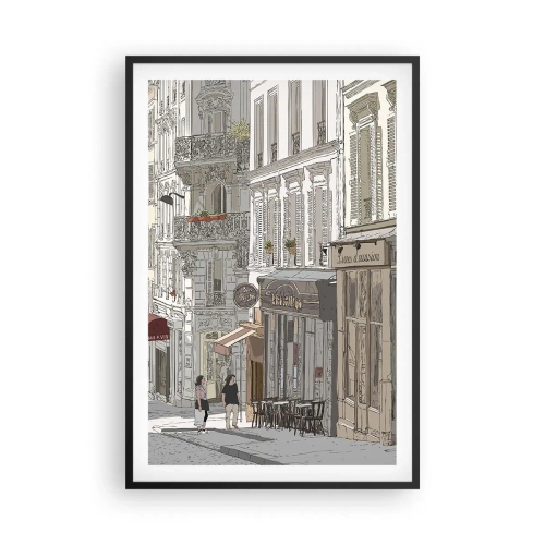 Plagát v čiernom ráme - Mestské radosti - 61x91 cm