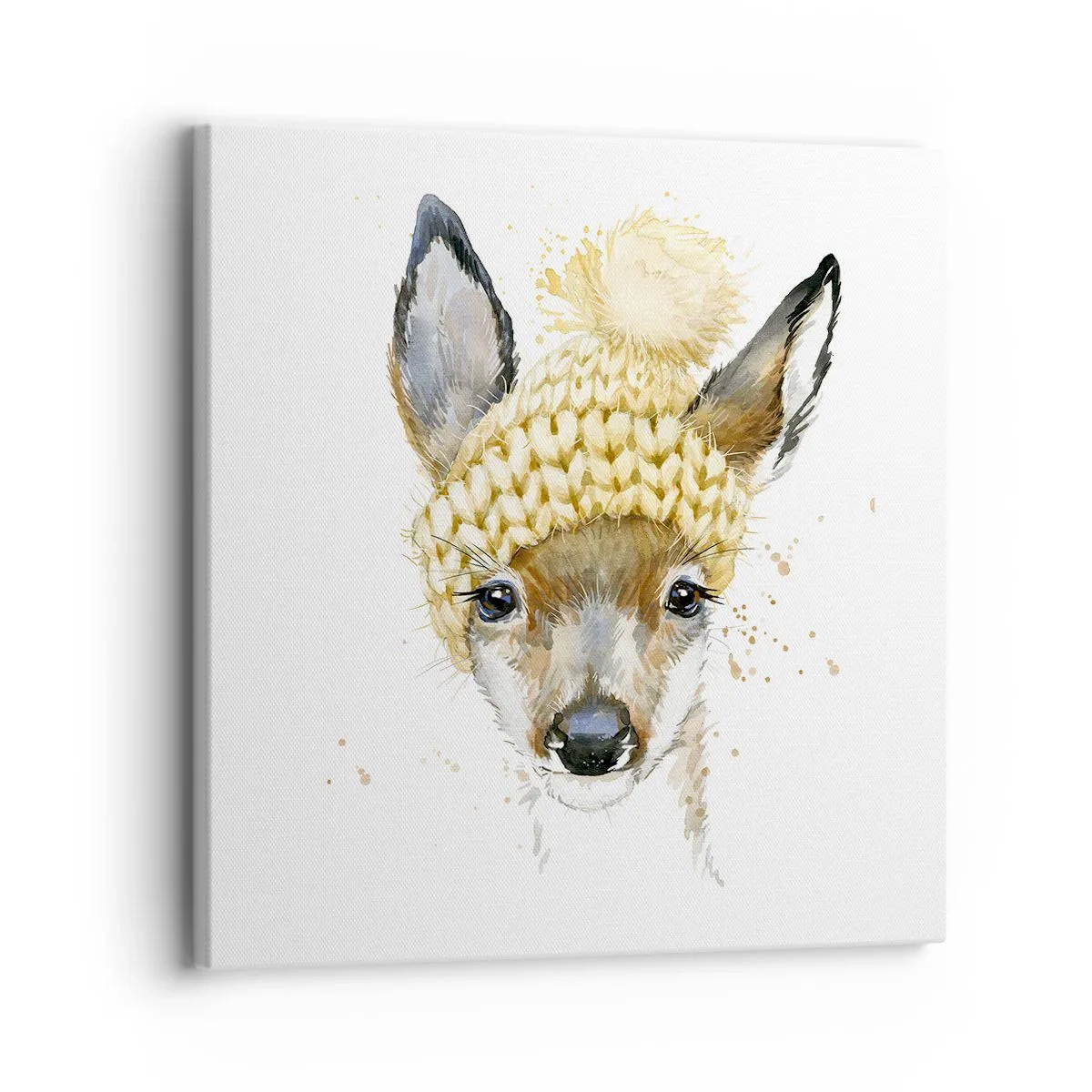 Obraz na plátne - V zime v snežnom lese - 30x30 cm