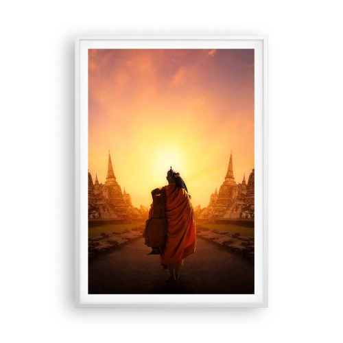 Plagát v bielom ráme - V kľude večnosťou - 70x100 cm