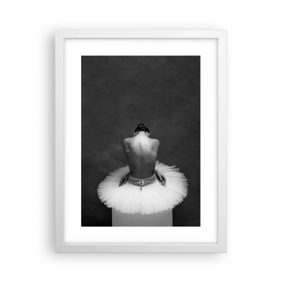 Plagát v bielom ráme - Práve prekvitá - 30x40 cm