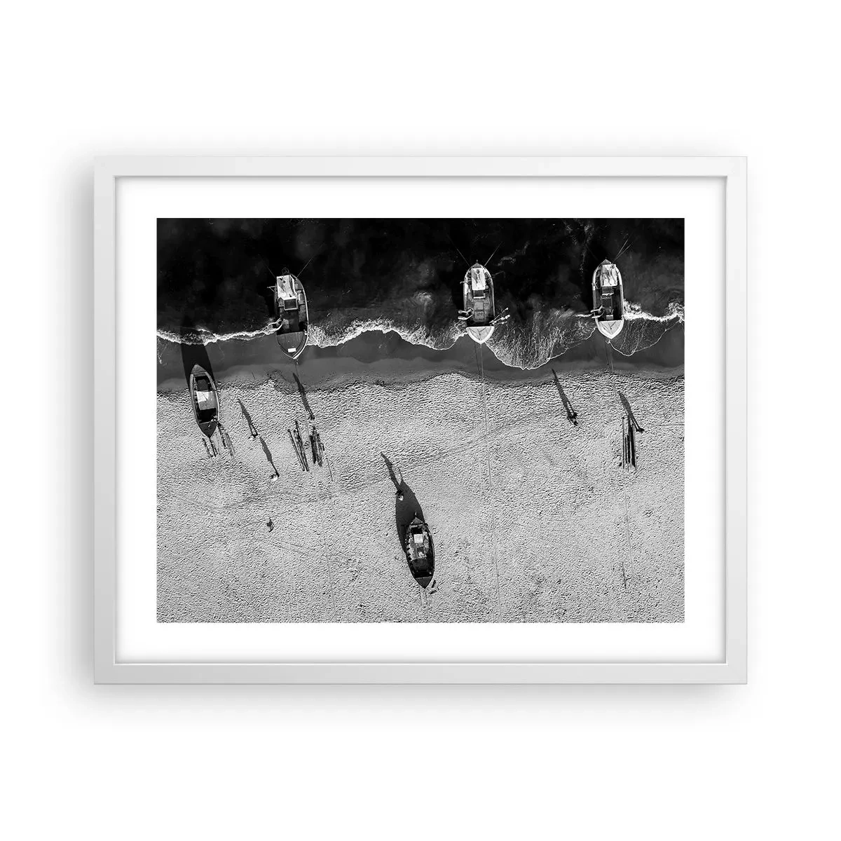 Plagát v bielom ráme - Ešte na brehu… - 50x40 cm