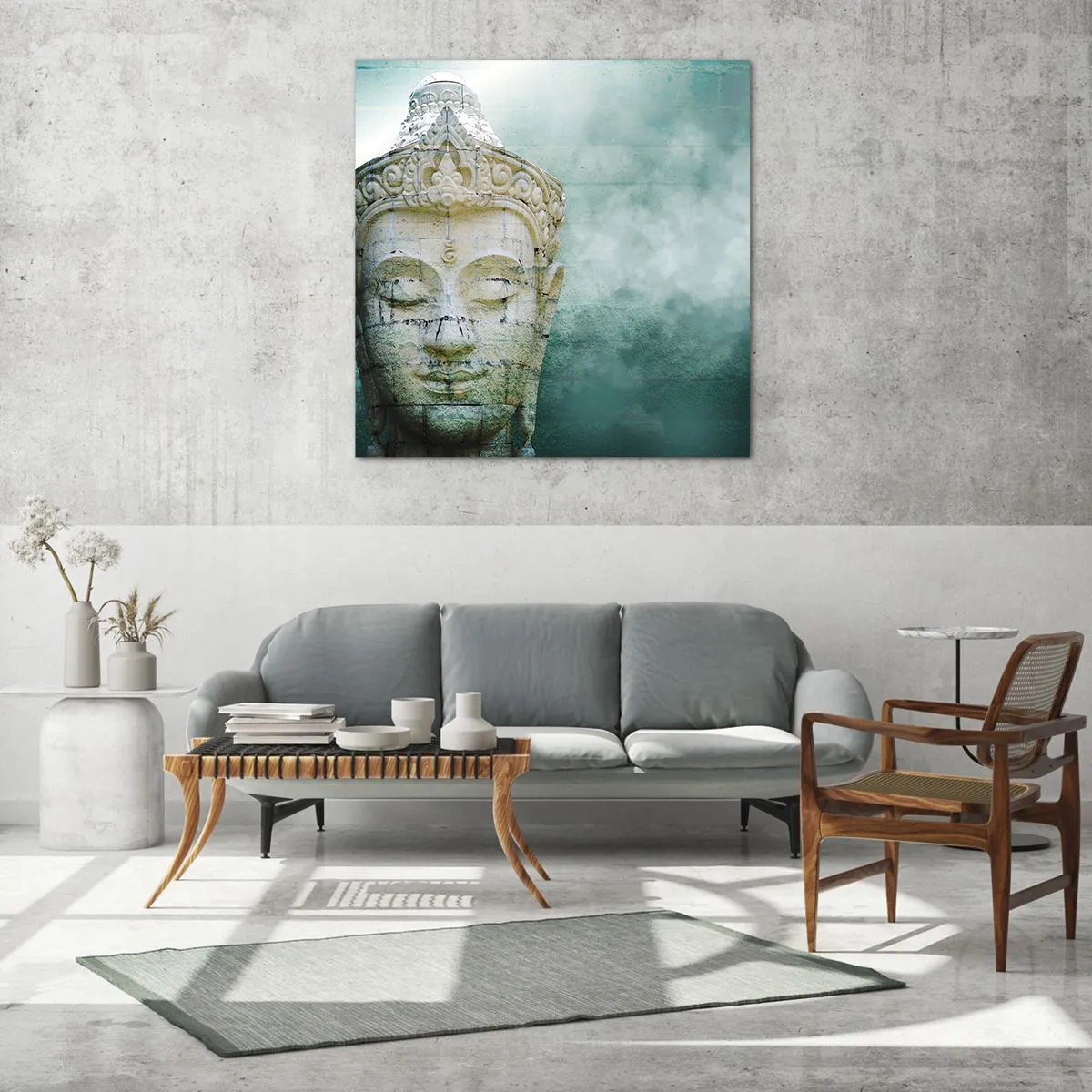 Obraz na skle - Hľadajúc svetlo - 70x70 cm