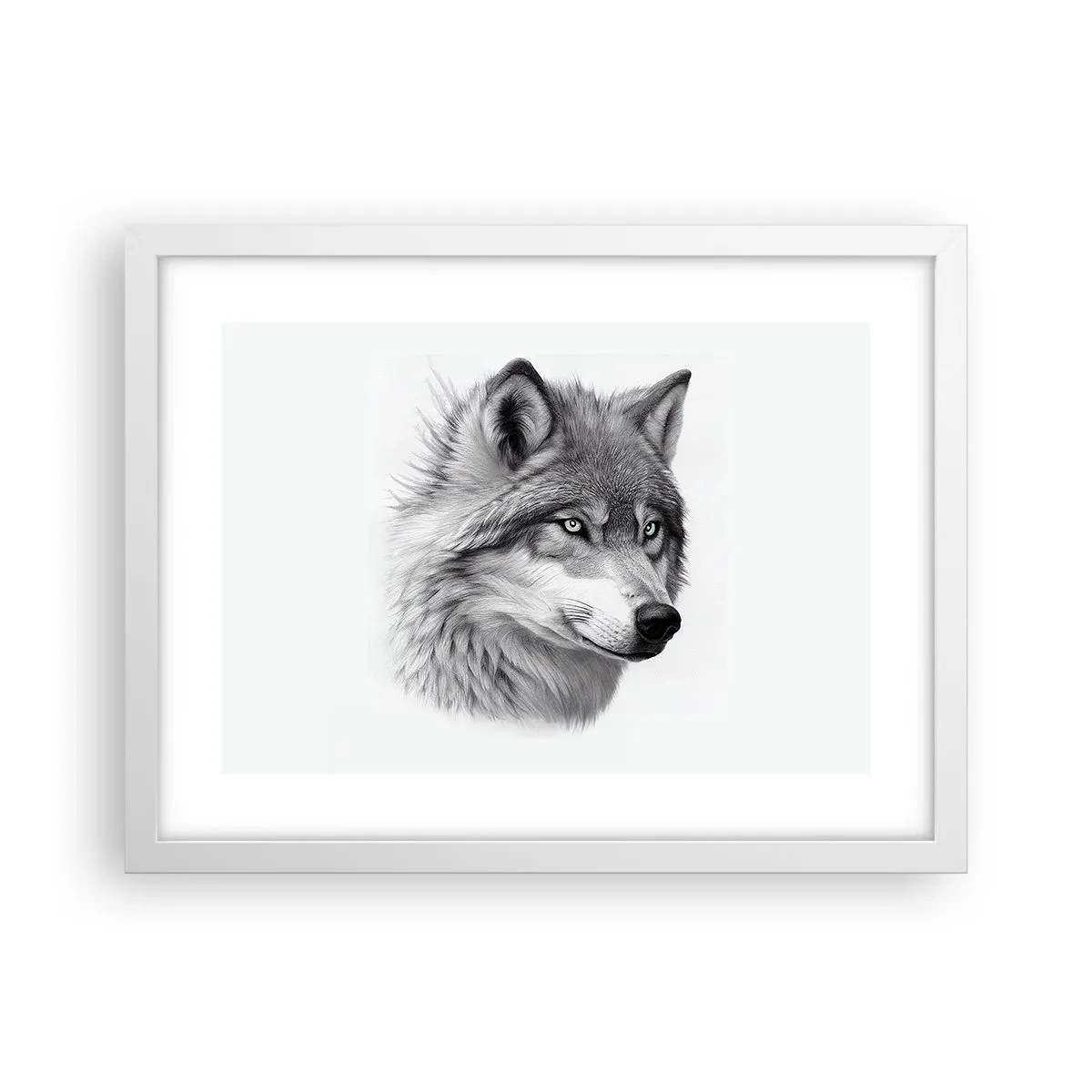 Plagát v bielom ráme - Alfa – bezpochyby - 40x30 cm