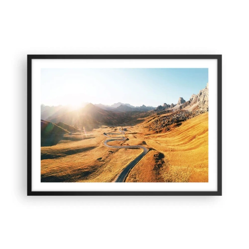 Plagát v čiernom ráme - V zlatom údolí - 70x50 cm