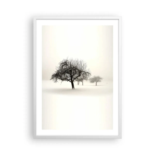 Plagát v bielom ráme - Zimný sen - 50x70 cm