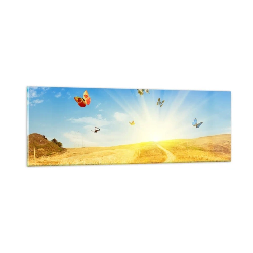 Obraz na skle - Ako nemilovať leto? - 90x30 cm