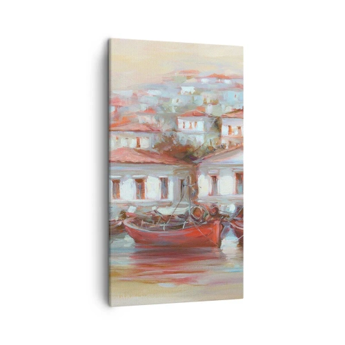 Obraz na plátne - Šťastné mestečko - 45x80 cm