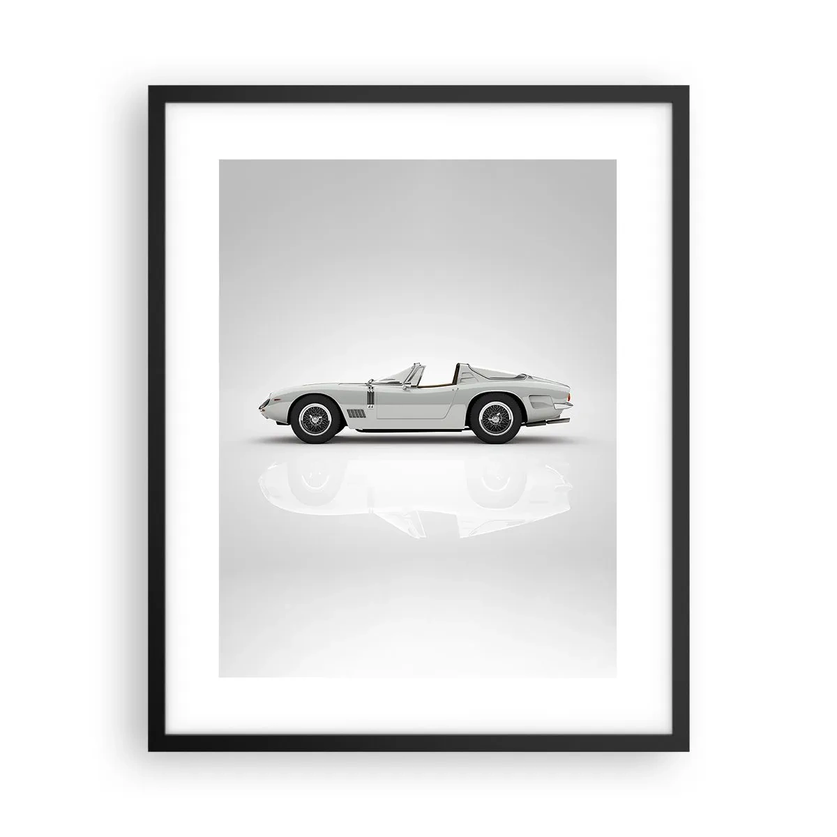 Plagát v čiernom ráme - Prísľub zábavy - 40x50 cm