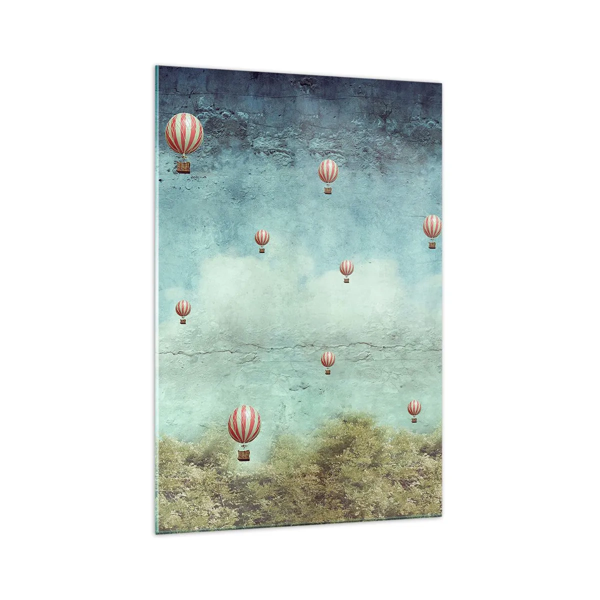 Obraz na skle - Oslobodení od zhonu života - 70x100 cm