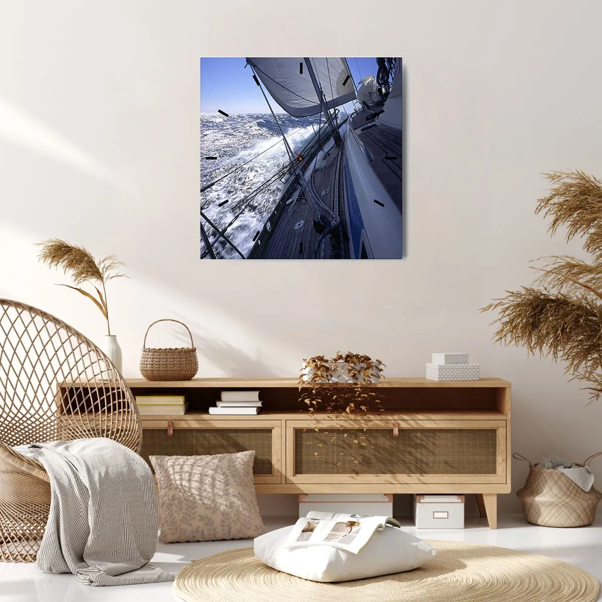 Nástenné hodiny - Viem, čo je to byť vtákom - 40x40 cm