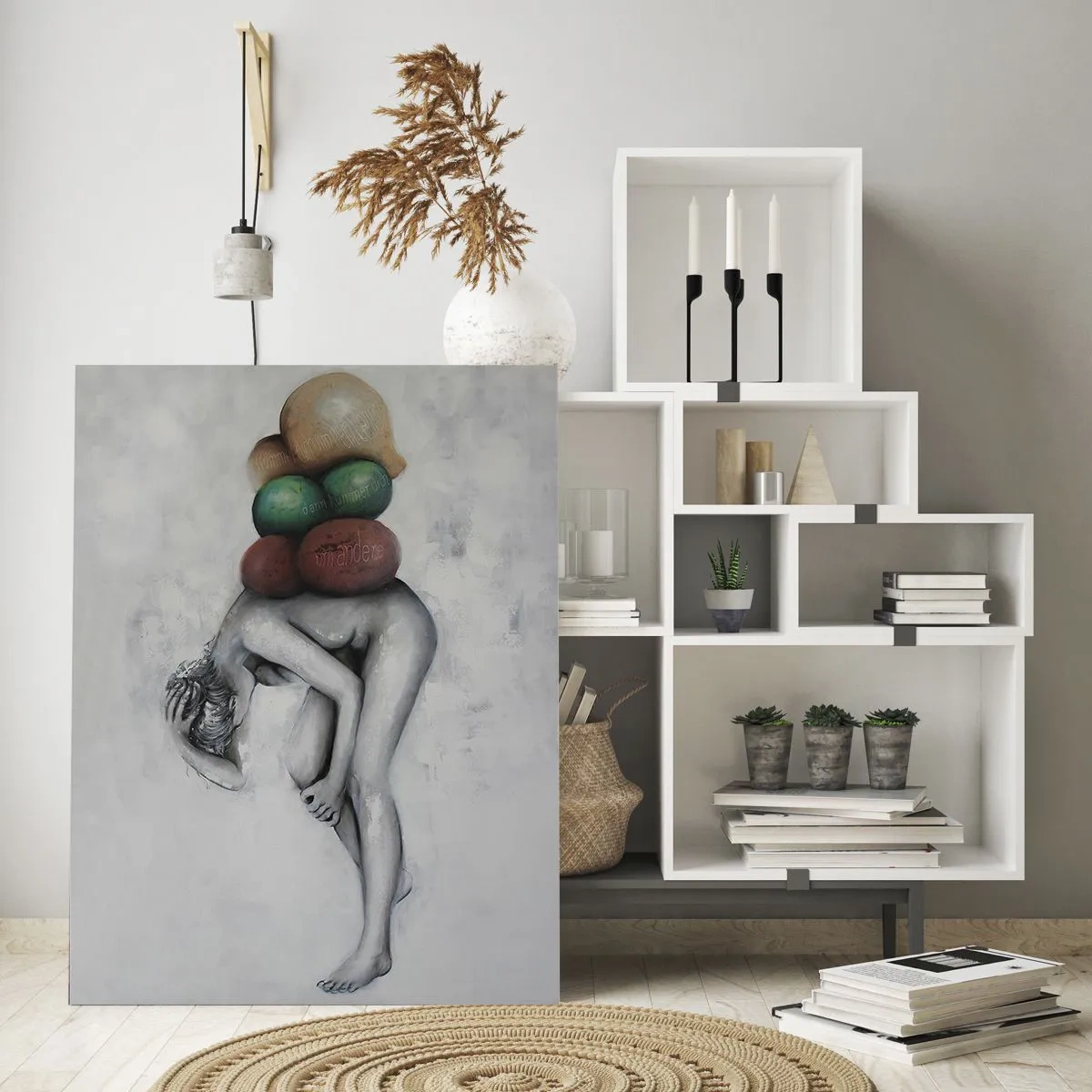 Obraz na skle - Bremeno života - 80x120 cm