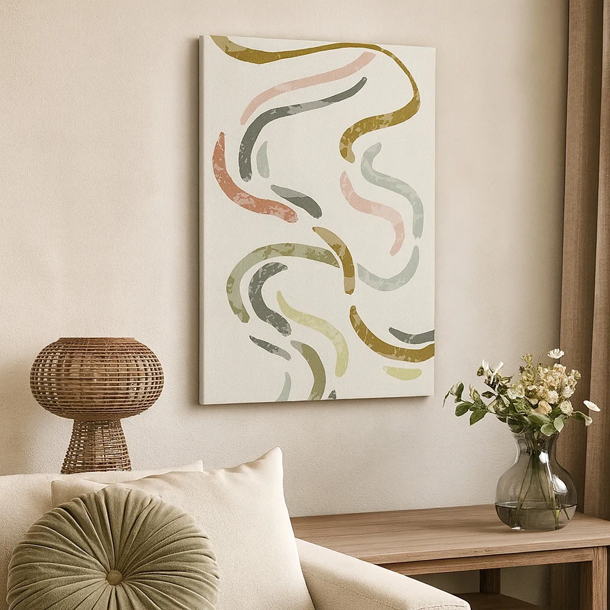 Obraz na plátne - Radostný tanec abstrakcie - 50x70 cm