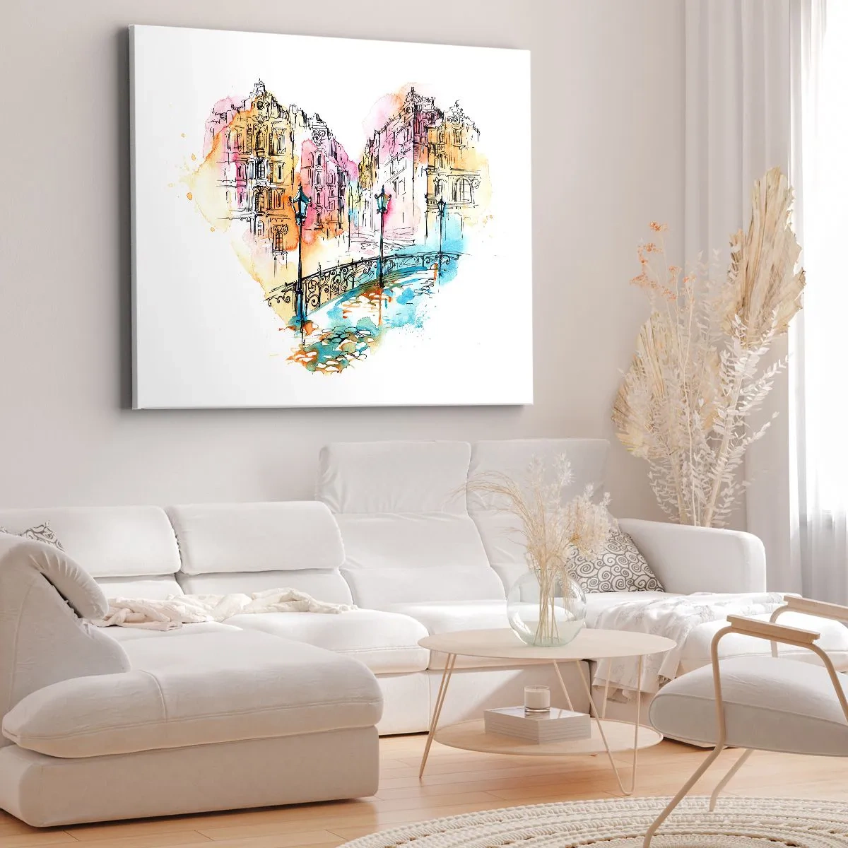 Obraz na plátne - Srdce mesta - 120x80 cm