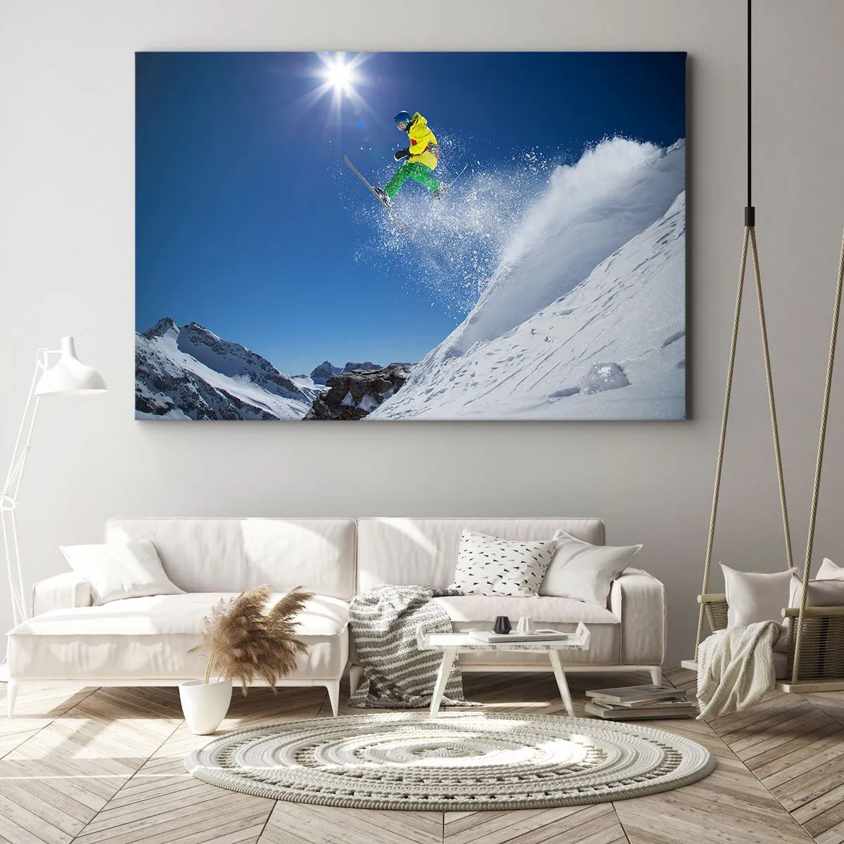 Obraz na plátne - Tancujúci s horami - 100x70 cm