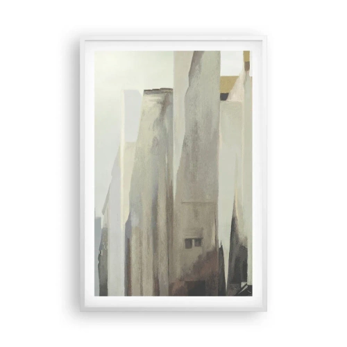 Plagát v bielom ráme - Sen o meste - 61x91 cm
