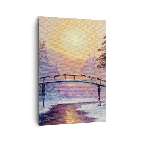 Obraz na plátne - Štyri ročné obdobia - zima - 70x100 cm
