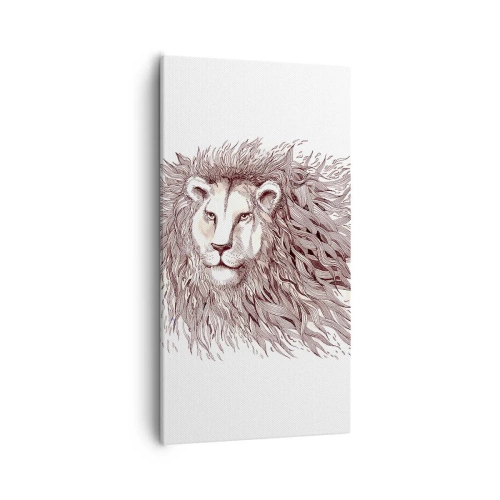 Obraz na plátne - Ohnivý vládca - 55x100 cm