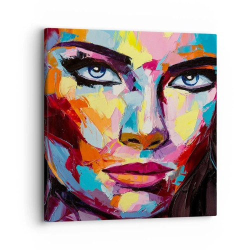 Obraz na plátne - Tiež farebná duša - 30x30 cm