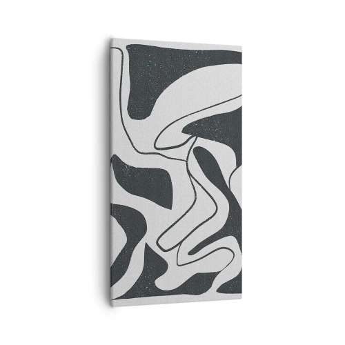 Obraz na plátne - Abstraktná hra v labyrinte - 55x100 cm