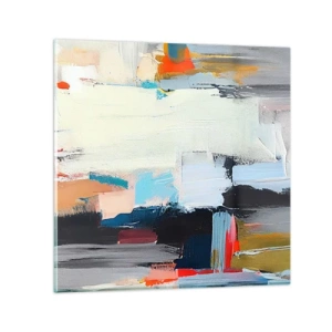 Obraz na skle - Nejaký spôsob? - 50x50 cm