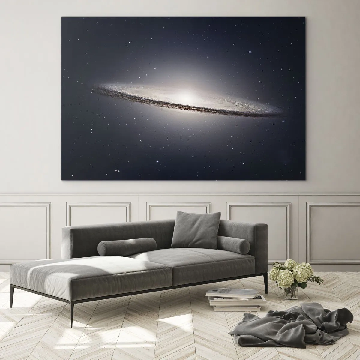 Obraz na skle - Kedysi dávno v jednej preďalekej galaxii… - 120x80 cm